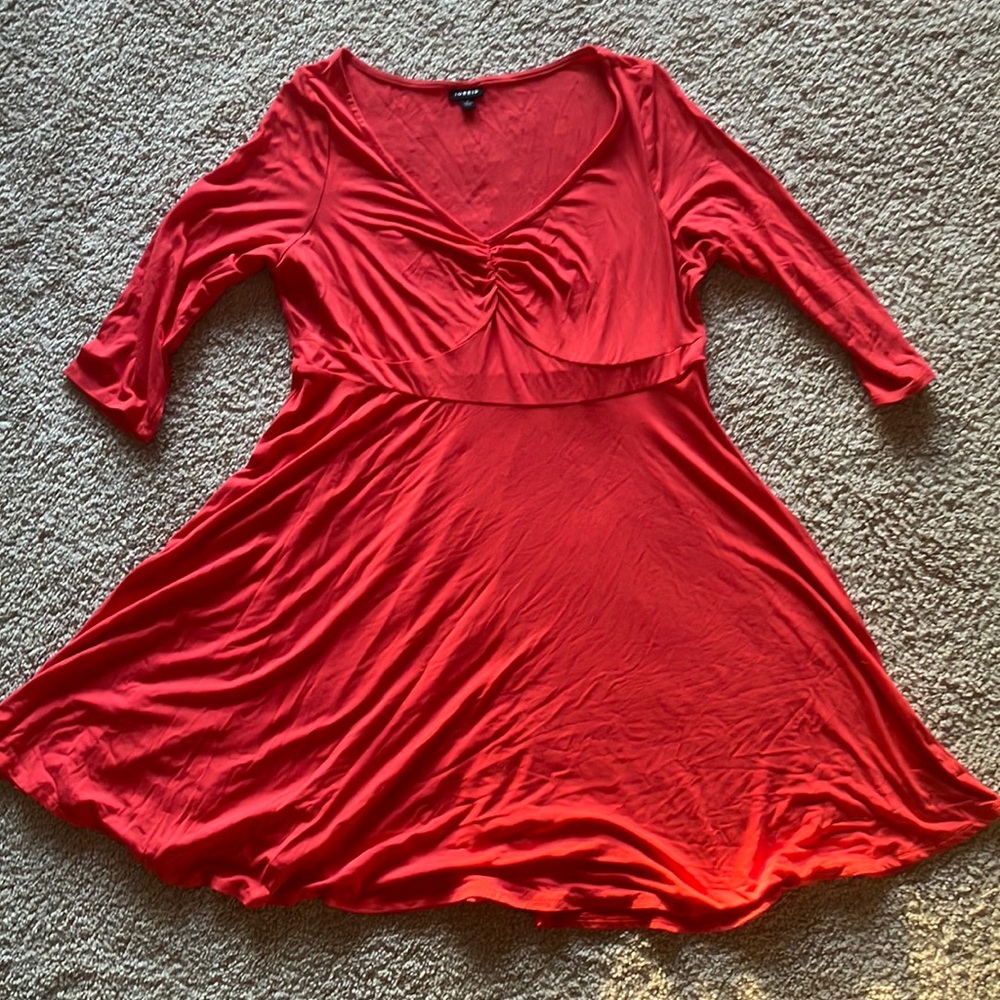 Coral Knit Dress